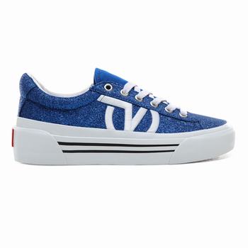 Damske Tenisky Vans Glitter Sid NI Modre/Biele VA87QSAPF